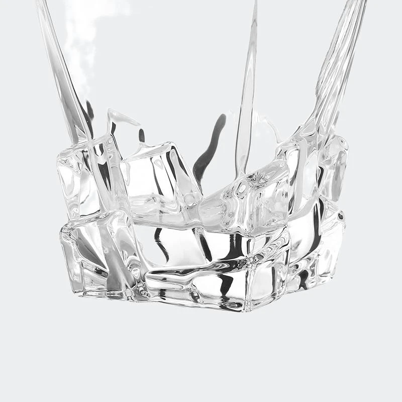 商品Berkware|Lowball Whiskey Glasses Modern Square Top Design Set of 4,价格¥279,第1张图片