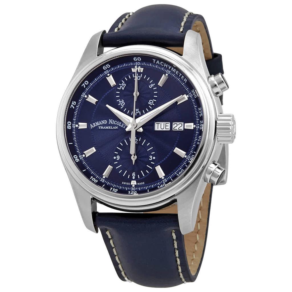 Armand Nicolet MH2 Mens Chronograph Automatic Watch A647A-BU-P140BU2商品第1张图片规格展示