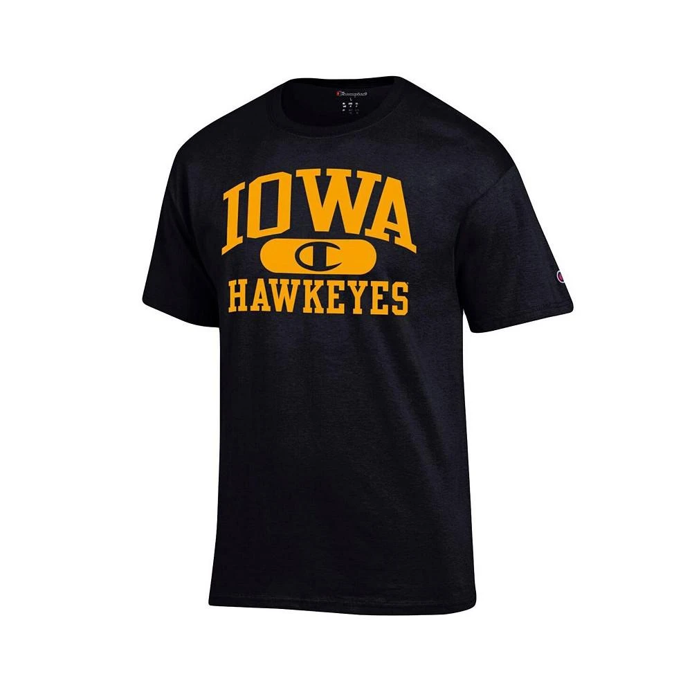 商品CHAMPION|Men's Black Iowa Hawkeyes Arch Pill T-shirt,价格¥207,第3张图片详细描述
