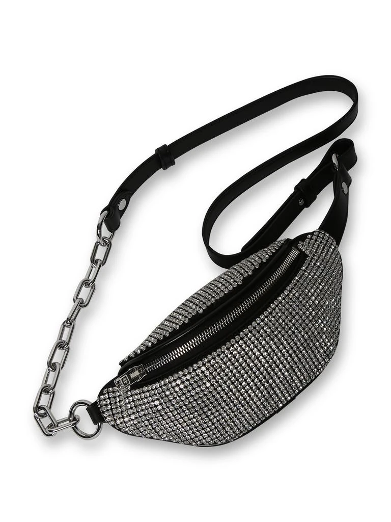 商品Alexander Wang|Attica Soft Mini Fanny Pack, White Rhinestone Mesh,价格¥6610,第1张图片