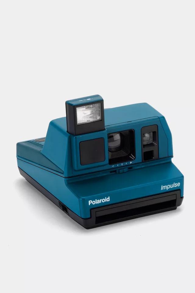 商品Polaroid|Polaroid Blue Impulse 600 Instant Camera Refurbished by Retrospekt,价格¥1109,第1张图片