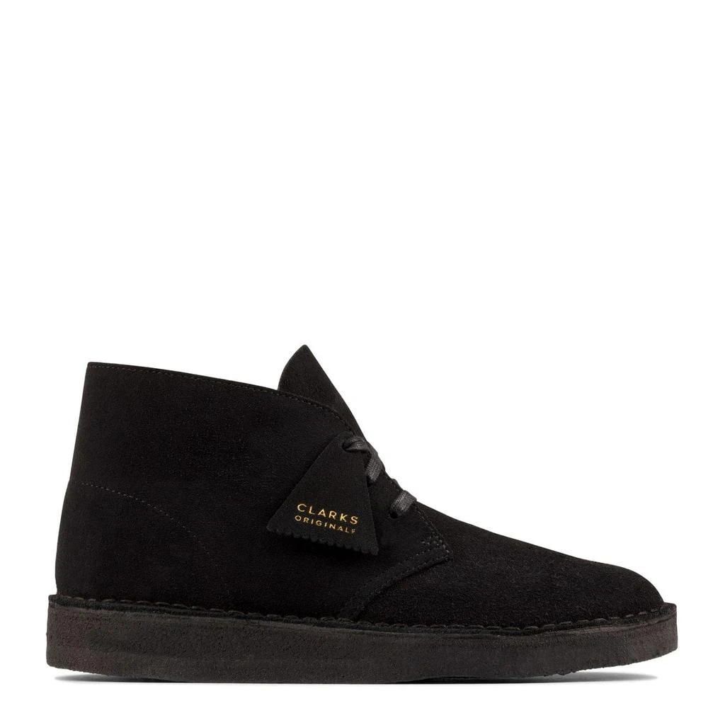 商品Clarks|Clarks Originals Desert Coal Black Suede Shoes,价格¥1111,第1张图片