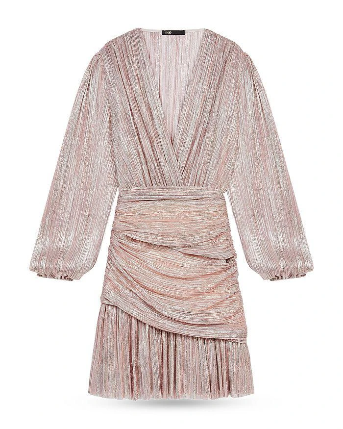 商品Maje|Pleated Wrap Waist Dress,价格¥1993,第3张图片详细描述