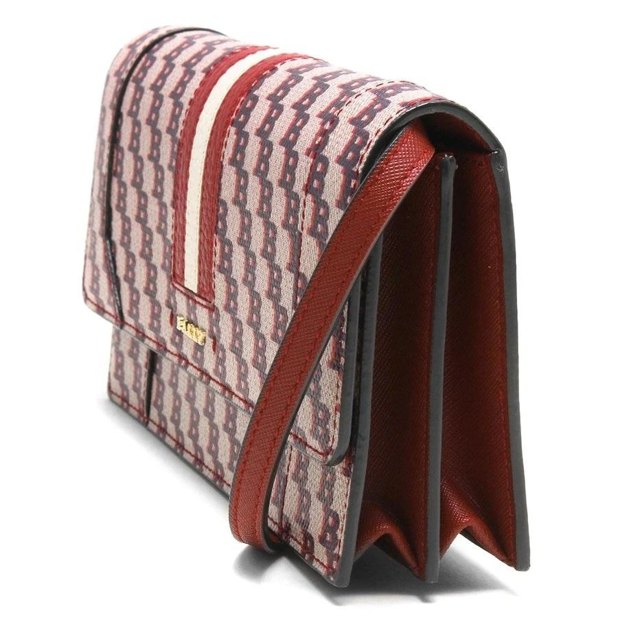 商品Bally|NEW Bally Stafford Ladies 6232890 Red Leather Chain Wallet MSRP,价格¥2541,第2张图片详细描述