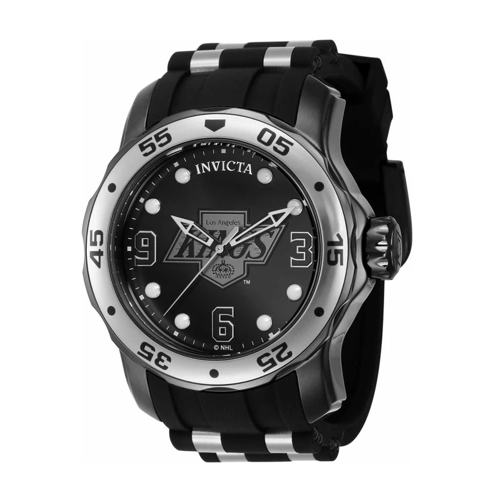 商品Invicta|Invicta Men's Quartz Watch - NHL Los Angeles Kings Black Dial Strap | 42660,价格¥757,第1张图片