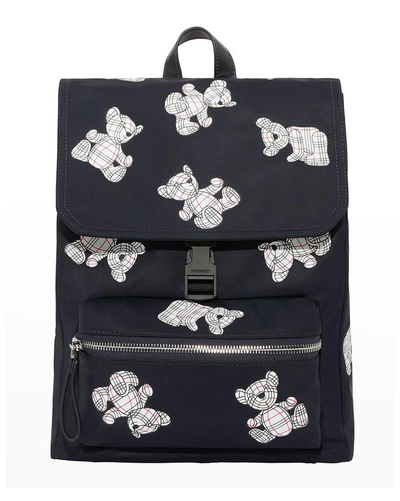 商品Burberry|Kid's Dewey Teddy-Print Backpack,价格¥2918,第1张图片