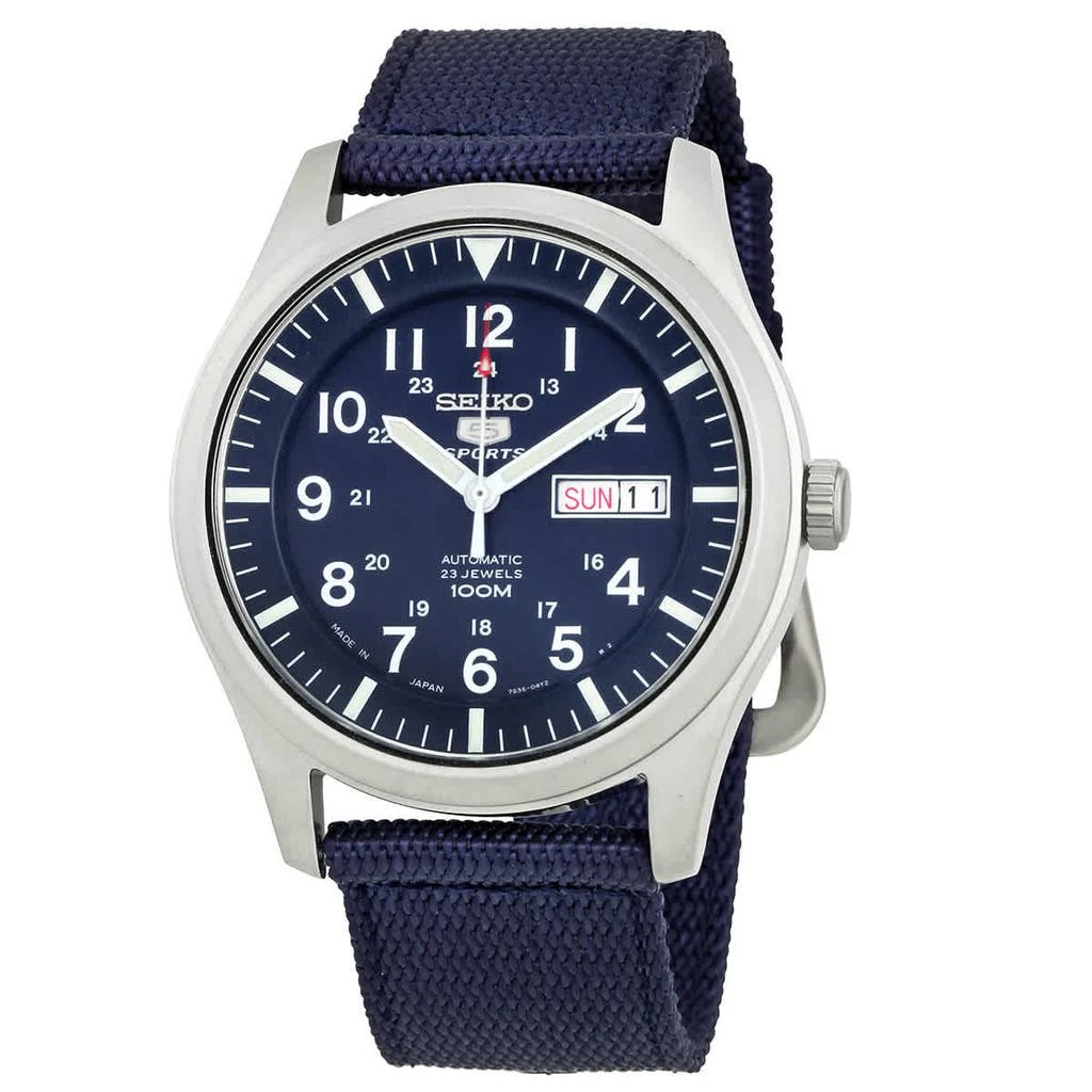商品Seiko|5 Automatic Blue Dial Men's Watch SNZG11J1,价格¥1155,第1张图片