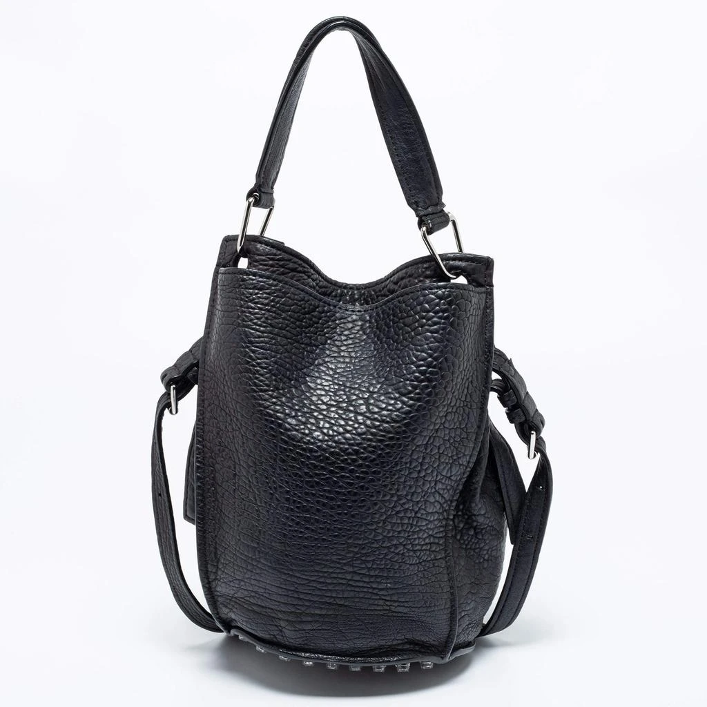 商品[二手商品] Alexander Wang|Alexander Wang Black Textured Leather Diego Bucket Bag,价格¥1326,第4张图片详细描述