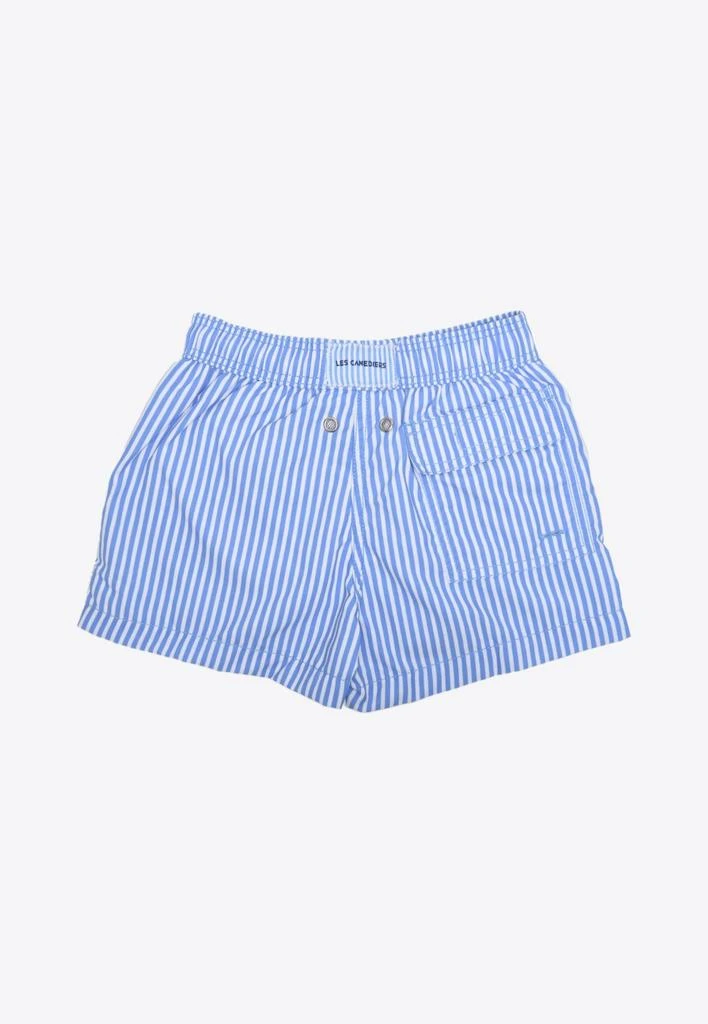 商品Les Canebiers|Kids Ermitage Court Fine Rayure Swim Shorts in Blue Stripes,价格¥1038,第2张图片详细描述