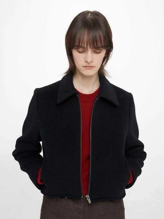 商品RAIVE|Trucker Jacket (winter ver) in Black VW3WJ040-10,价格¥2071,第1张图片