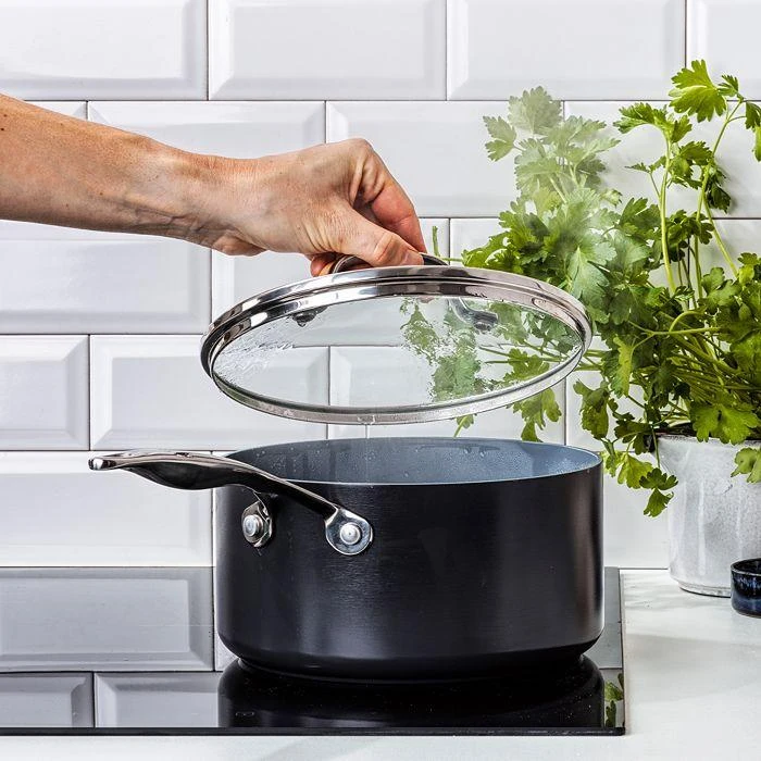 商品Greenpan|Valencia Pro Healthy Ceramic Nonstick Saucepan with Lid, 2 Qt,价格¥673,第2张图片详细描述