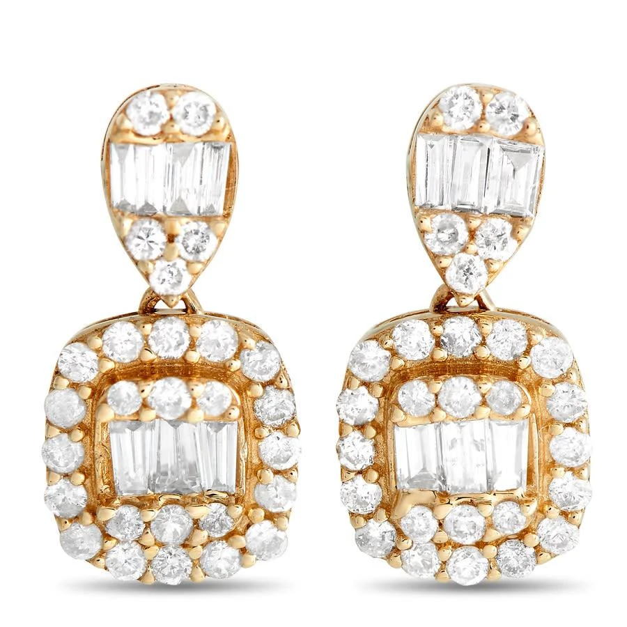 商品LB Exclusive|14K Yellow Gold 0.55ct Diamond Drop Earrings,价格¥5265,第1张图片