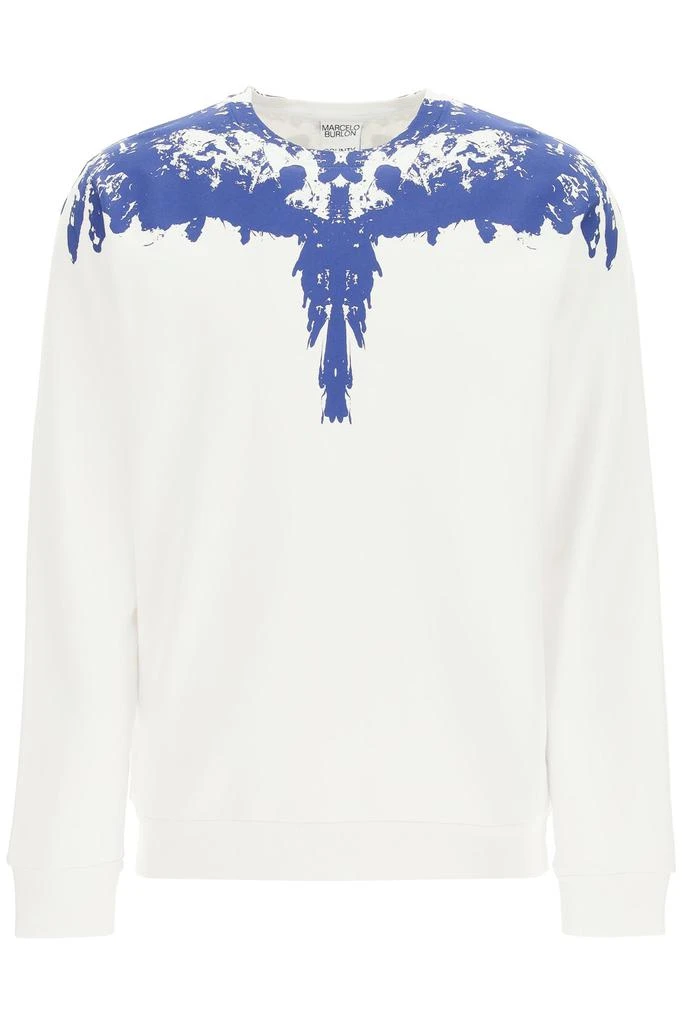 商品Marcelo Burlon|Marcelo burlon tempera wings crewneck sweatshirt,价格¥1480,第1张图片