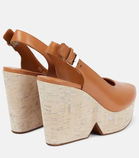 商品Clergerie|Dylan slingback wedge pumps,价格¥2683,第3张图片详细描述