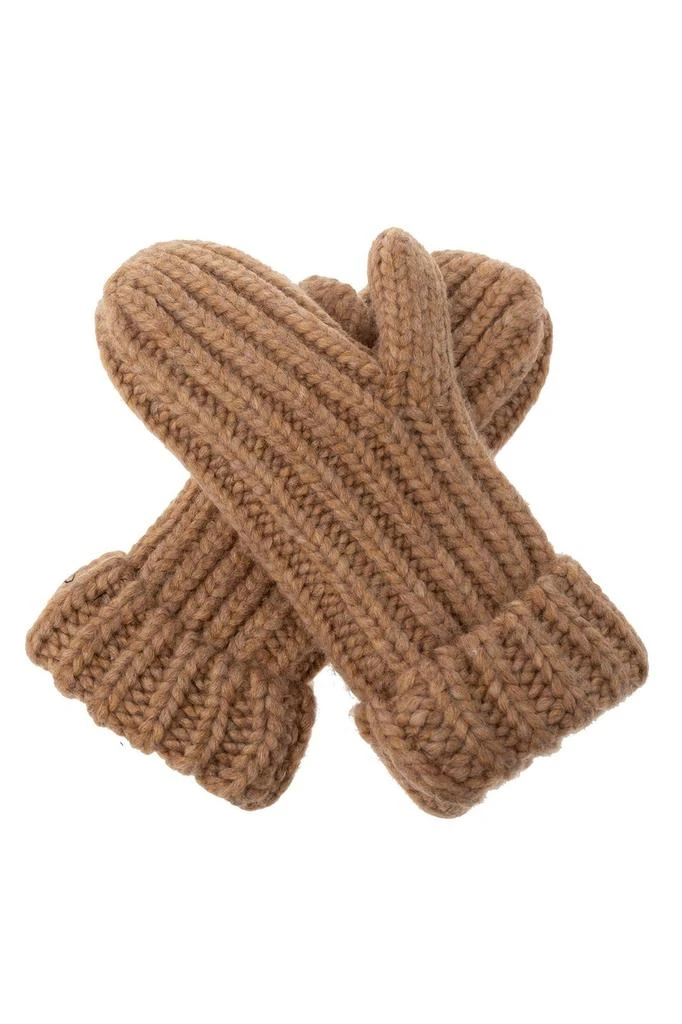 商品UGG|UGG Kids Logo Patch Chunky Knit Mittens,价格¥221,第2张图片详细描述