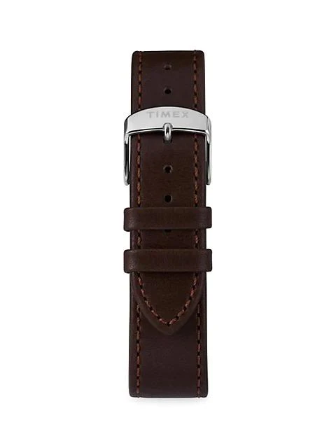 商品Timex|Marlin® Automatic Stainless Steel & Leather Strap Watch,价格¥1943,第4张图片详细描述