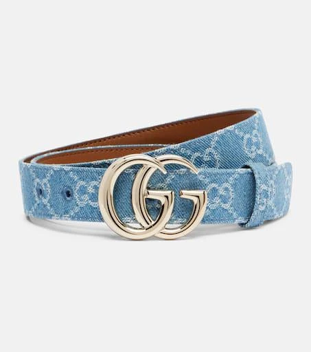 商品Gucci|GG Marmont帆布牛仔腰带,价格¥4968,第1张图片