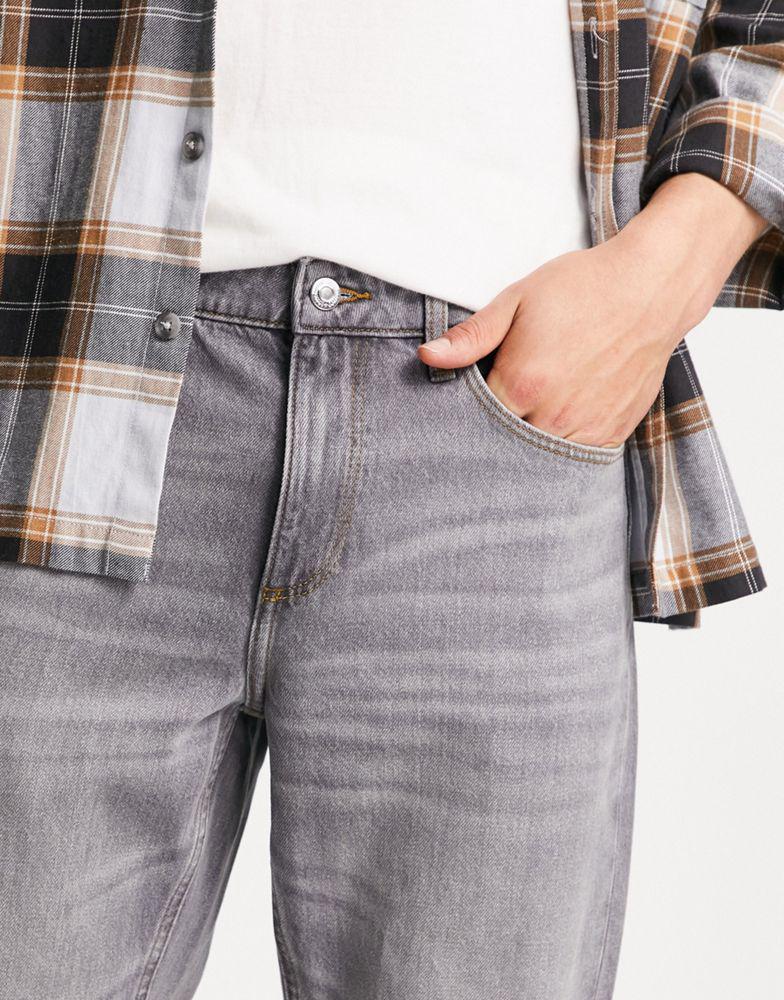 ASOS DESIGN classic rigid jeans in grey商品第3张图片规格展示