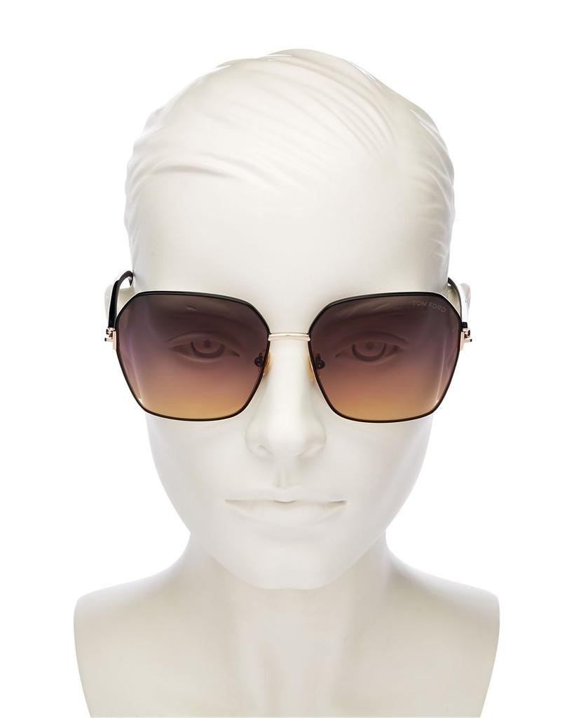 Women's Claudia Square Sunglasses, 62mm商品第2张图片规格展示