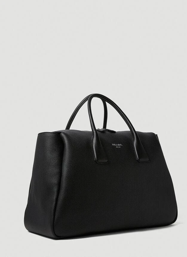 商品Prada|Logo Plaque Weekend Bag in Black,价格¥30780,第2张图片详细描述