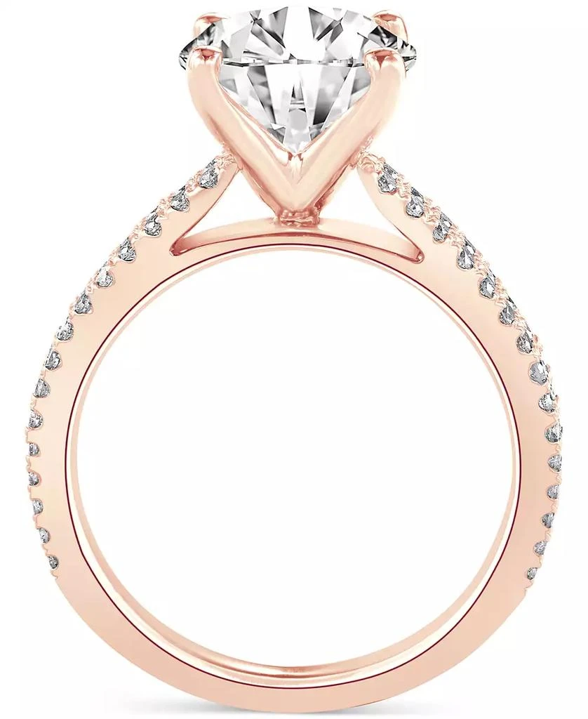 商品Badgley Mischka|Certified Lab Grown Diamond Engagement Ring (3-3/8 ct. t.w.) in 14k Gold,价格¥31035,第3张图片详细描述