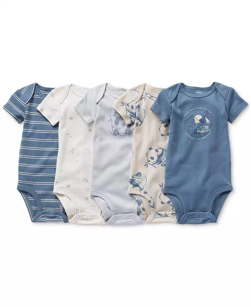 Baby Boys Short Sleeve Bodysuits, Pack of 5 商品