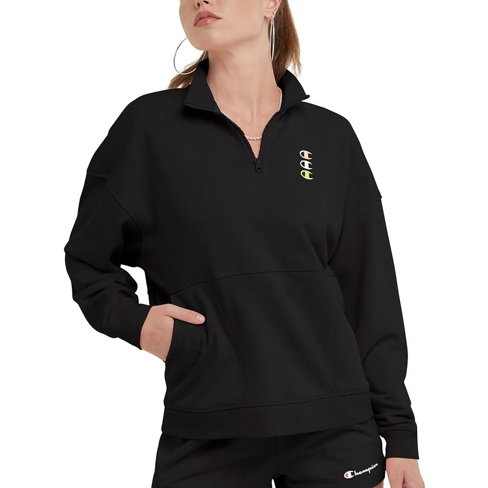 商品CHAMPION|Women's Campus French Terry Quarter-Zip Top,价格¥270,第1张图片