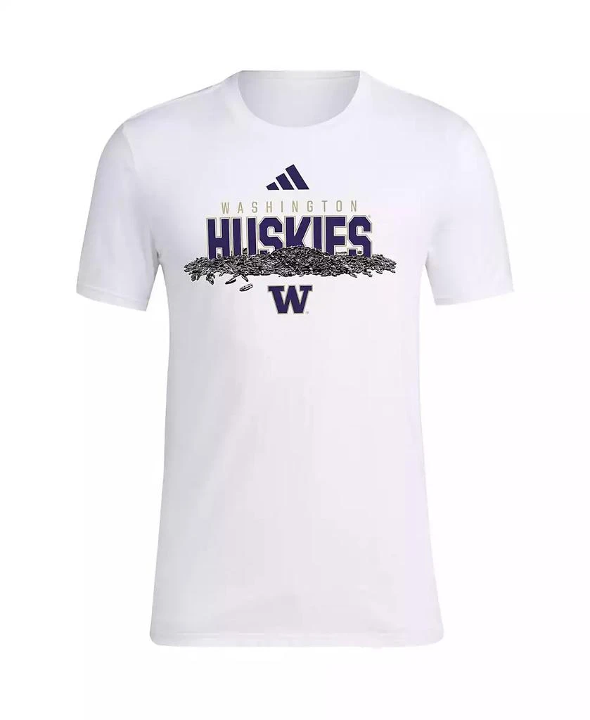 商品Adidas|Men's White Washington Huskies Baseball Sunflower Seeds T-Shirt,价格¥226,第3张图片详细描述