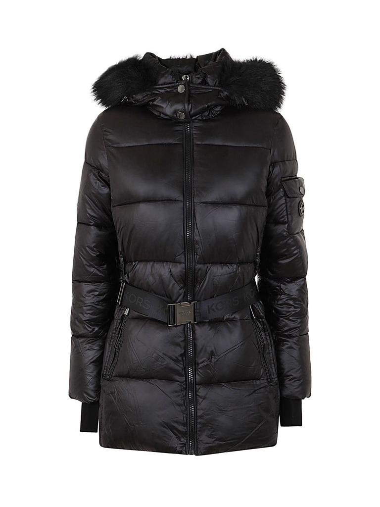 Michael Kors Women's  Black Other Materials Down Jacket商品第1张图片规格展示