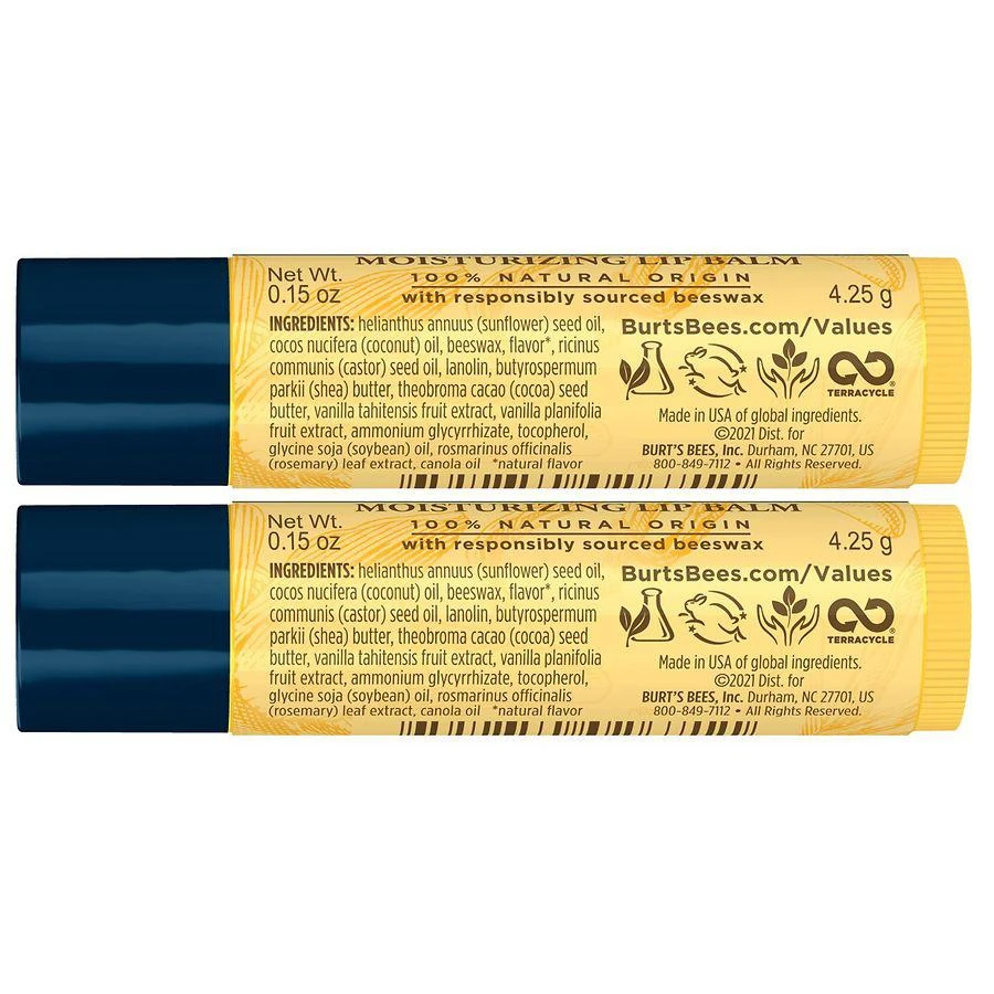 商品Burt's Bees|100% Natural Origin Moisturizing Lip Balm Vanilla Bean,价格¥62,第2张图片详细描述