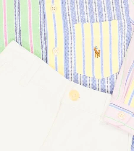 商品Ralph Lauren|Baby Striped cotton shirt and pants,价格¥817,第2张图片详细描述