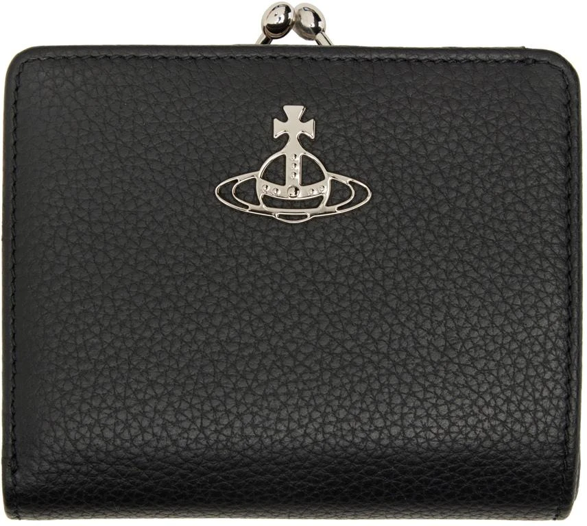 商品Vivienne Westwood|Black Leather Bifold Wallet,价格¥1618,第1张图片