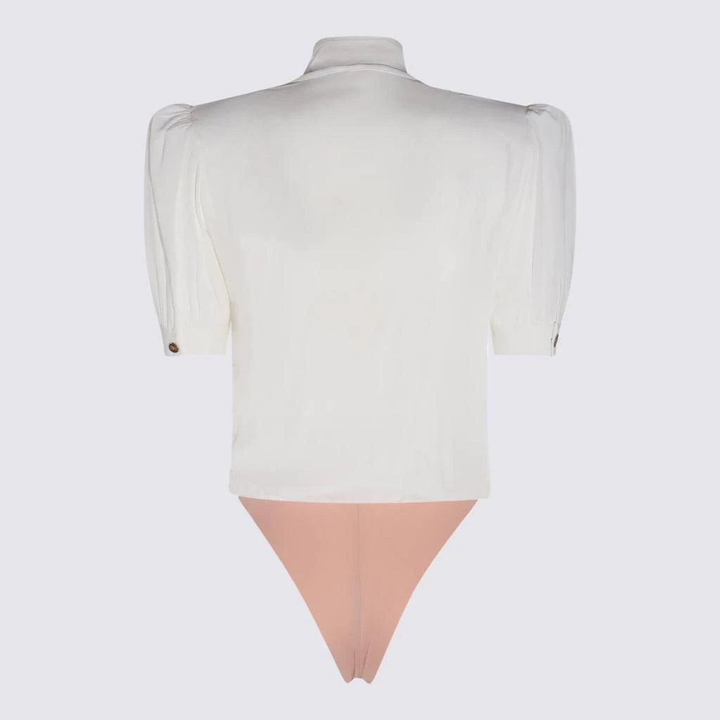 商品ELISABETTA FRANCHI|ELISABETTA FRANCHI IVORY VISCOSE BLEND BODYSUIT,价格¥1799,第2张图片详细描述