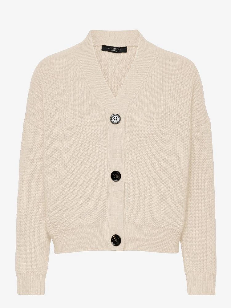 商品Weekend Max Mara|MAGICO沙色海马毛混纺开衫外套【香港仓极速发货】,价格¥1884,第3张图片详细描述