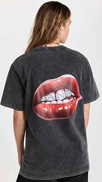 商品Alexander Wang|Hotfix 徽标短袖 T 恤,价格¥1322,第2张图片详细描述
