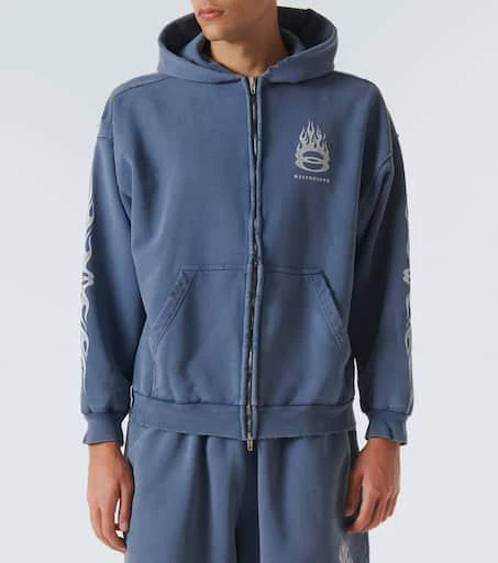 商品Balenciaga|Burning Unity棉质拉链帽衫,价格¥11613,第3张图片详细描述