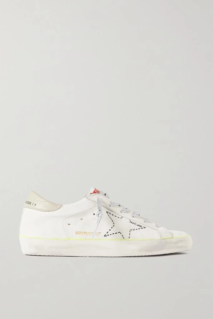 商品Golden Goose|Superstar 仿旧刺绣纹理皮革运动鞋  - IT35,价格¥5140,第1张图片