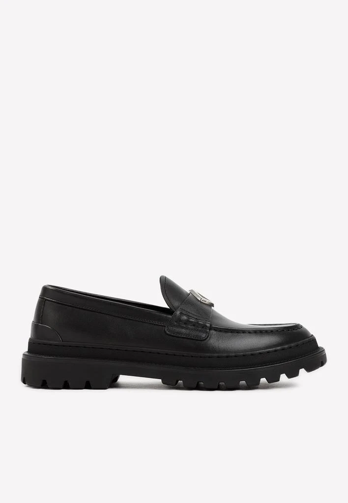 商品Dior|CD Logo Leather Loafers,价格¥5770,第1张图片