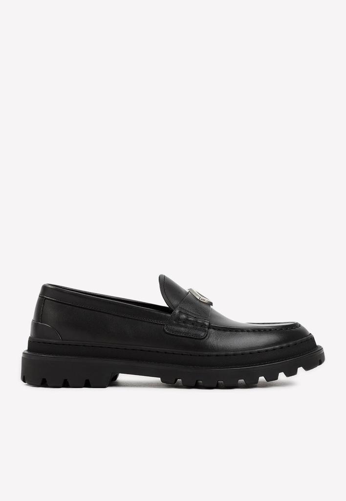 商品Dior|CD Logo Leather Loafers,价格¥5729,第1张图片