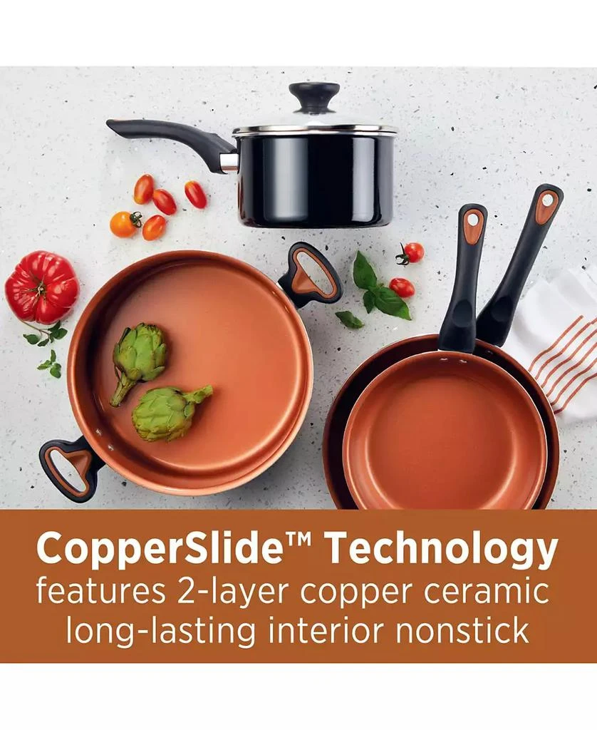 商品Farberware|Glide Copper Ceramic 12-pc. Cookware Set,价格¥605,第2张图片详细描述