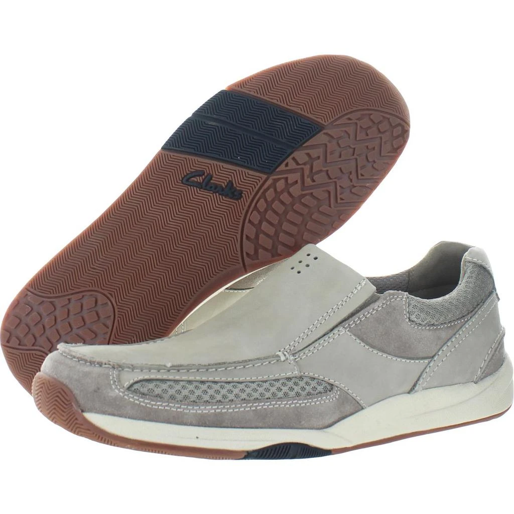 商品Clarks|Clarks Langton Easy Men's Nubuck Mixed Media Slip On Shoes,价格¥305,第2张图片详细描述