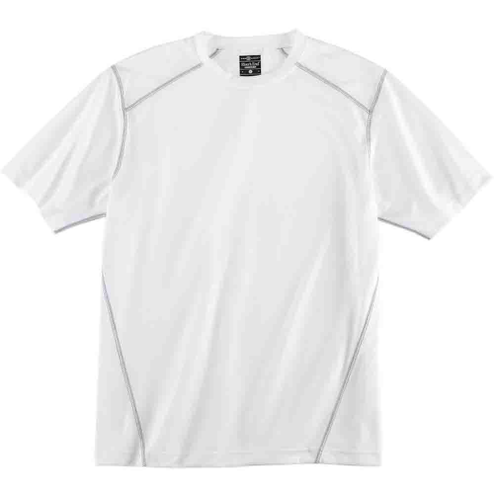 Crew Neck Short Sleeve Athletic T-Shirt商品第1张图片规格展示