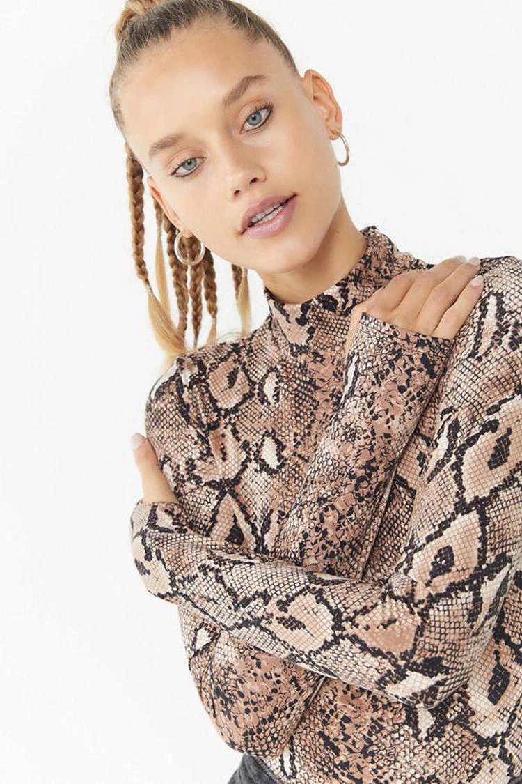 商品I.AM.GIA|I.AM.GIA Kenzie Snake Print Bodysuit,价格¥296,第4张图片详细描述