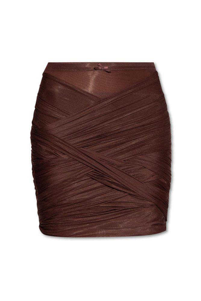 商品Alexander Wang|Alexander Wang Draped Mini Skirt,价格¥2975-¥3741,第1张图片