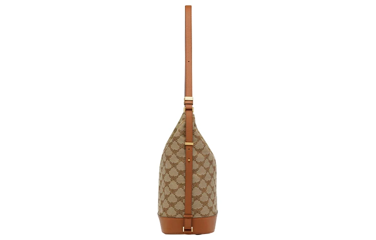 商品[国内直发] MCM|HIMMEL LAURETOSL auretos 经典花纹提花西班牙月桂叶图案 皮革 HOBO包手提单肩包 大号 男女同款情侣款 米色,价格¥3930,第3张图片详细描述