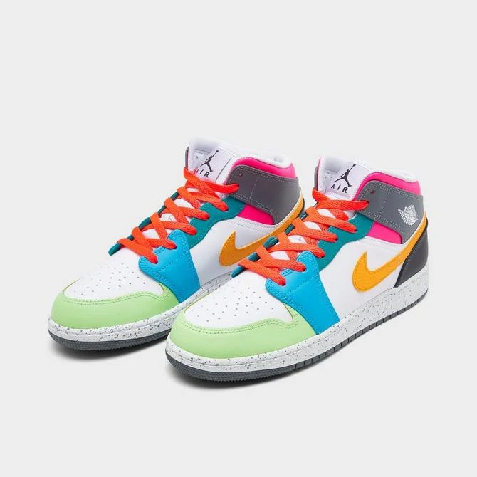 商品Jordan|Big Kids' Air Jordan Retro 1 Mid SE Casual Shoes,价格¥879,第2张图片详细描述