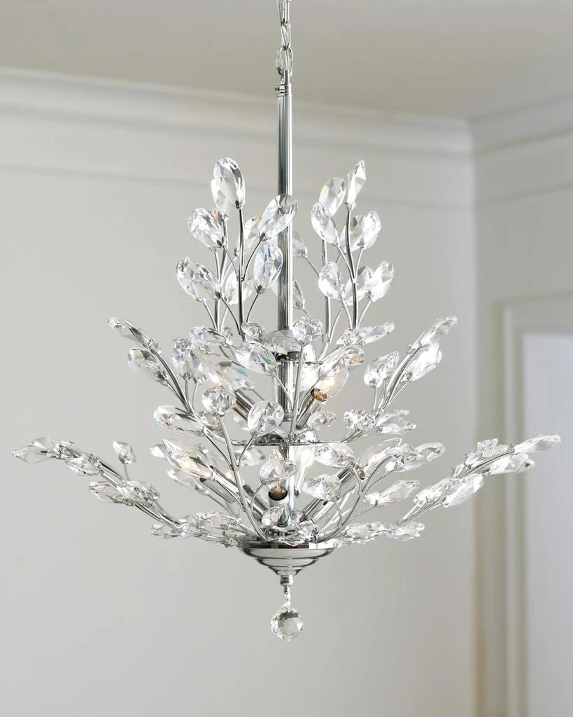 商品Dale Tiffany|Upside-Down 9-Light Silver-Leaf Chandelier,价格¥12788,第1张图片