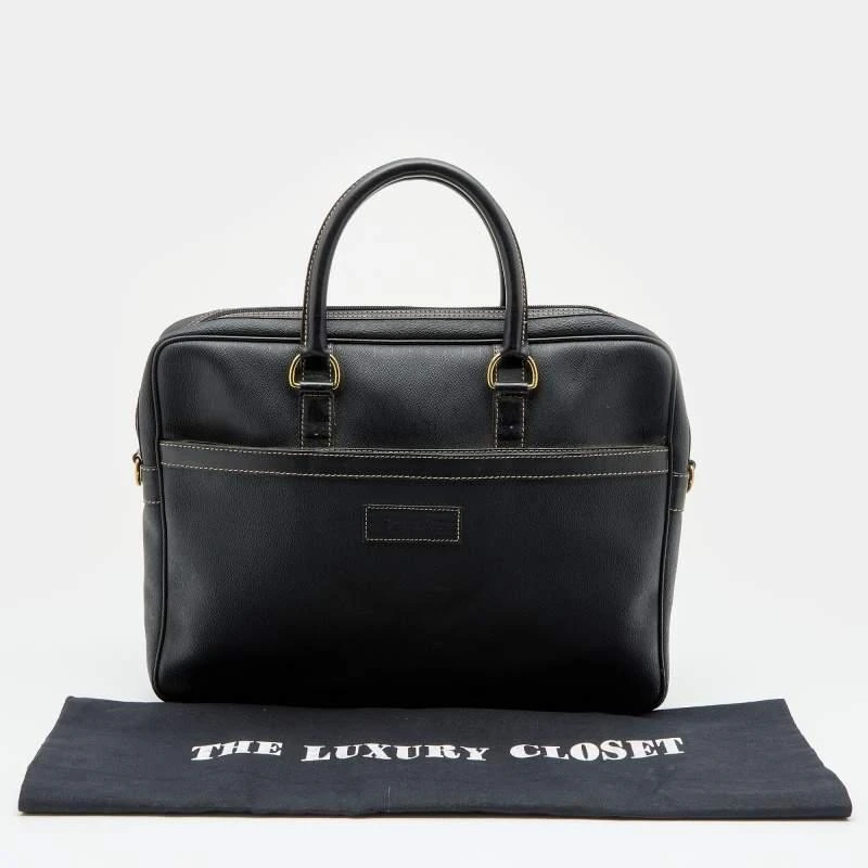 Dior Black Honeycomb Coated Canvas and Leather Vintage Briefcase  商品