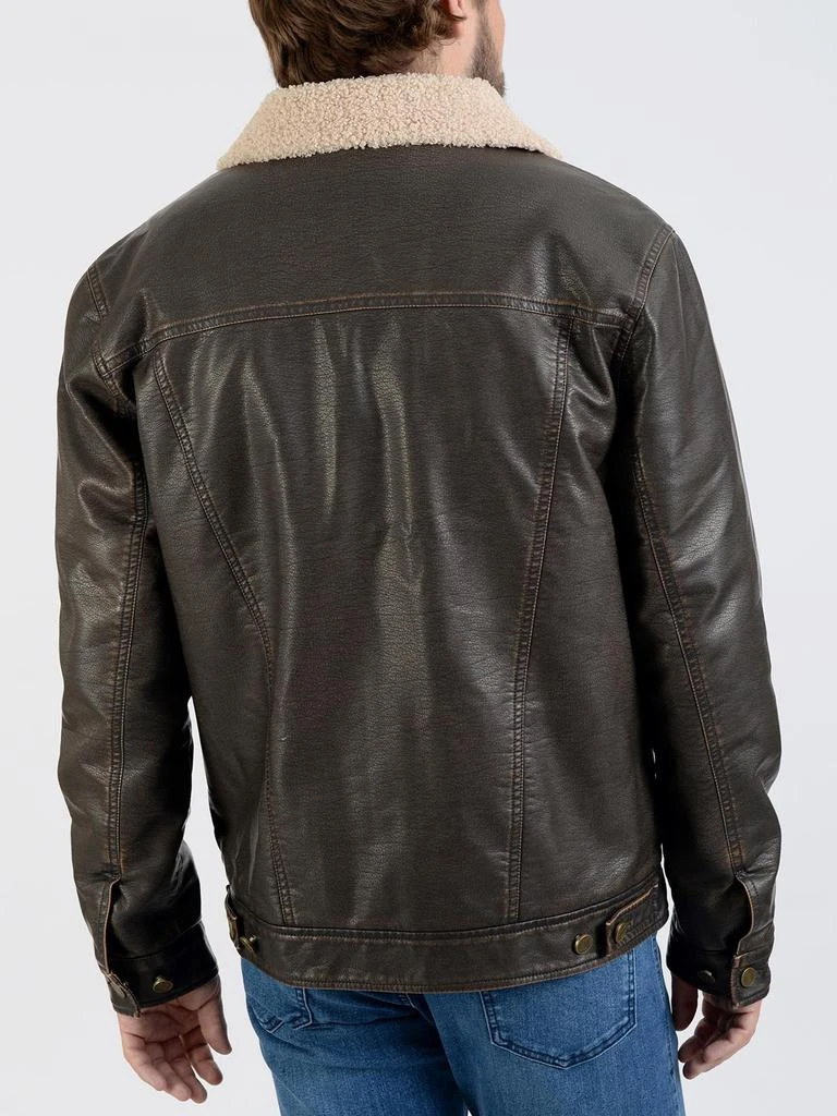 商品Wrangler|Sherpa Jacket in Premium Faux Leather,价格¥743,第2张图片详细描述