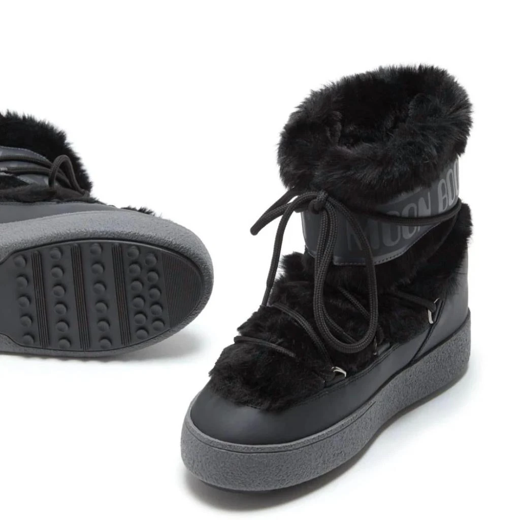 商品Moon Boot|Ltrack Monaco Low Boots In Black,价格¥1521,第3张图片详细描述